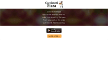 Tablet Screenshot of cacciatoripizza.com